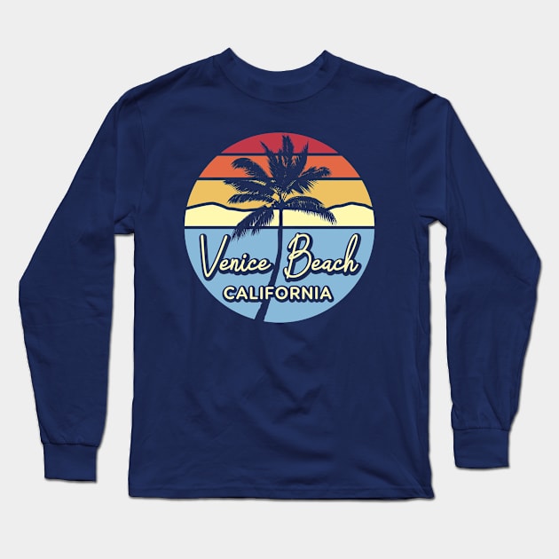 Venice Beach California USA Long Sleeve T-Shirt by PnJ